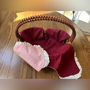 Set of Two Basket Liners Each is two-sided used & in great condition